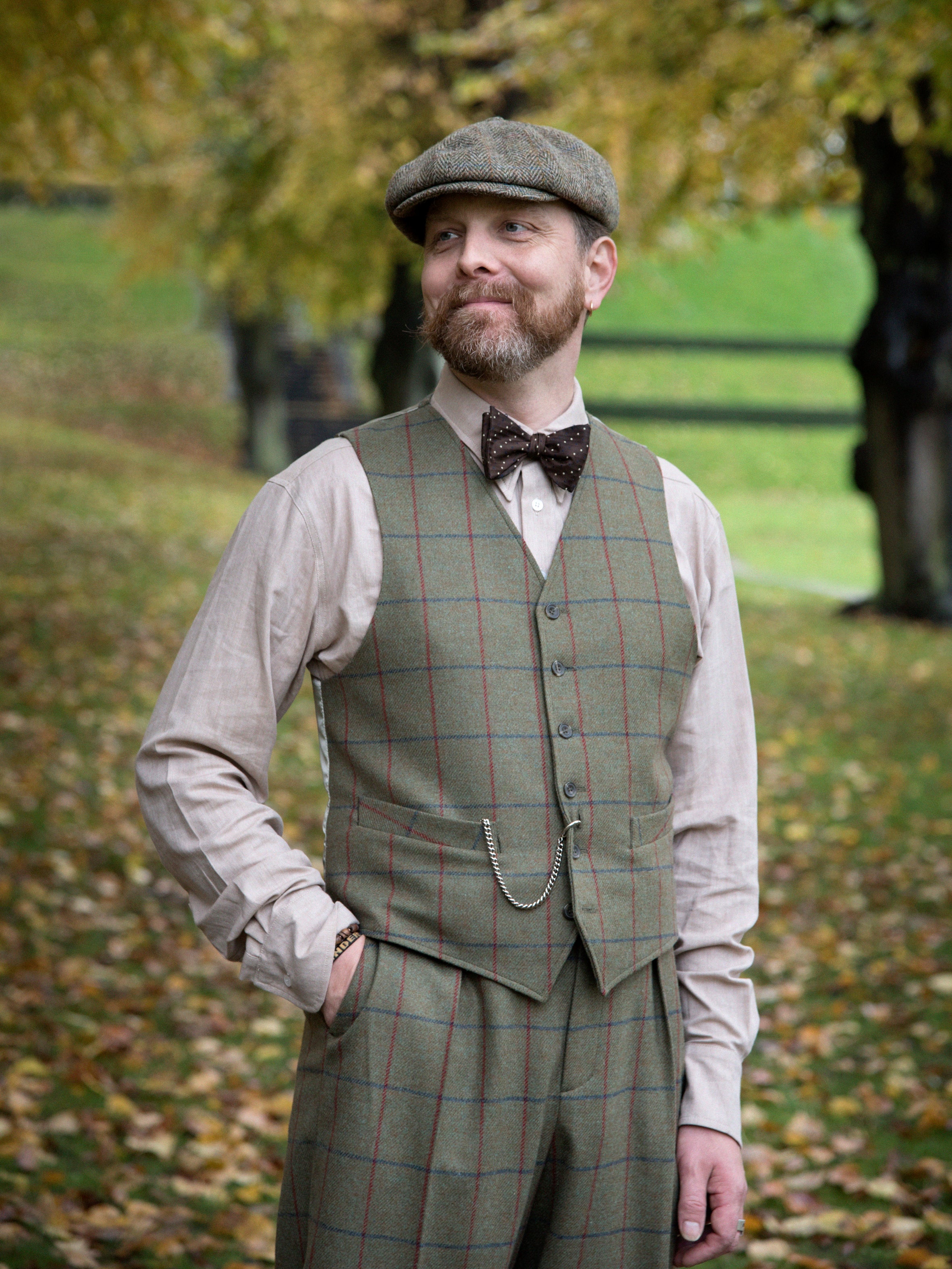 Classic Waistcoat - Green Check