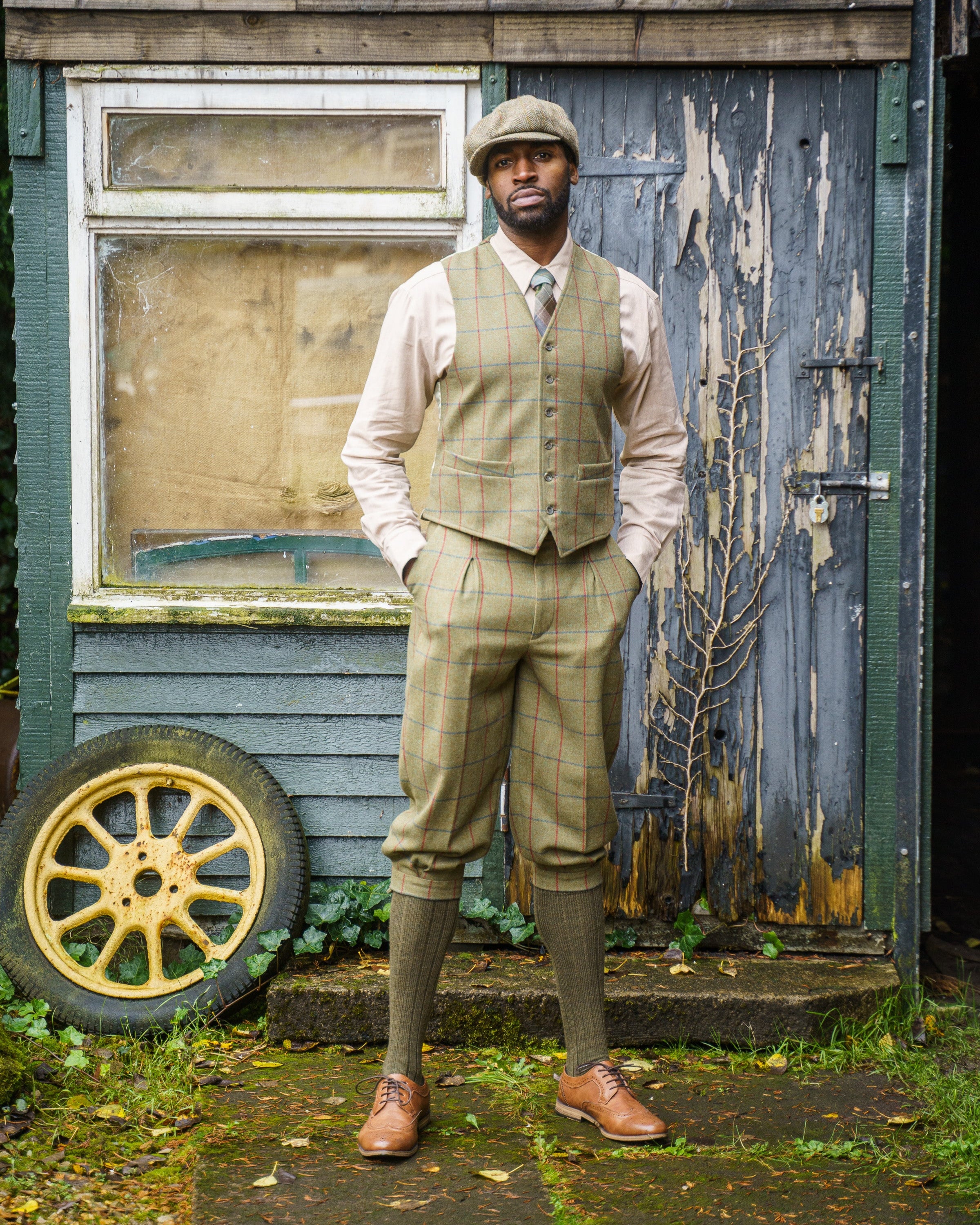 Plus Fours in Green Check