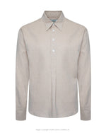 Casual Spear Collar Shirt in Ecru