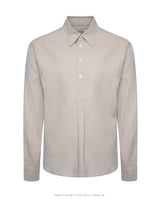 Casual Spear Collar Shirt in Ecru