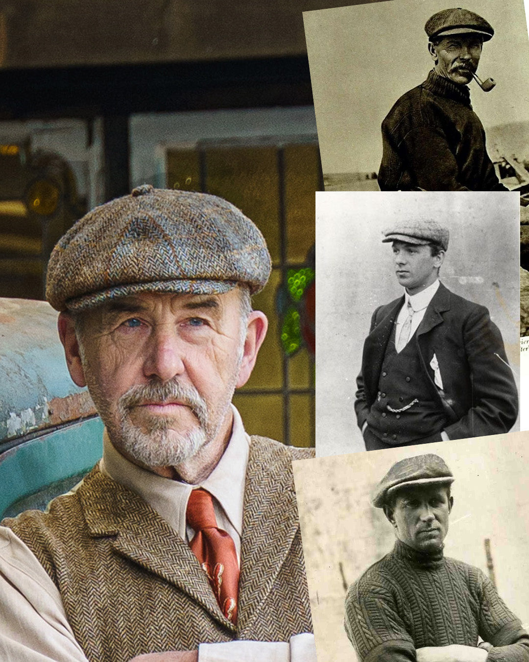 The Newsboy Cap - Ash Brown Check