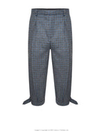 Plus Fours in Blue/Grey Check