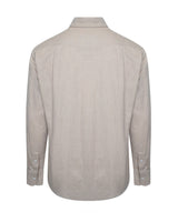Casual Spear Collar Shirt in Ecru
