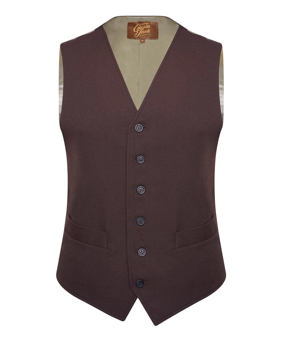 Classic Waistcoat - Brown Twill