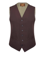 Classic Waistcoat - Brown Twill