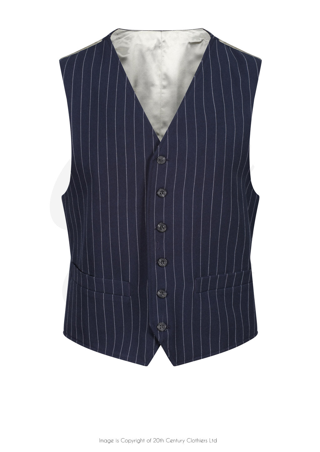 Classic Waistcoat - Pin Stripe Navy