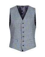 Classic Waistcoat - Blue/Grey Check