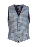 Classic Waistcoat - Blue/Grey Check